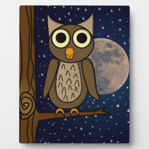 Plaque Photo Hibou