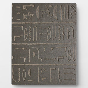 Plaque Photo Hiéroglyphes égyptiens Symboles d'écriture de l'Ég