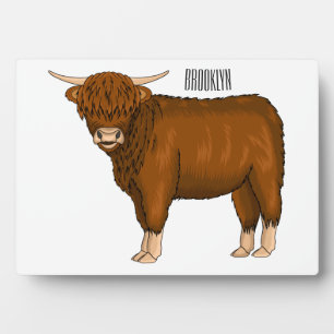 Plaque Photo Highland cow