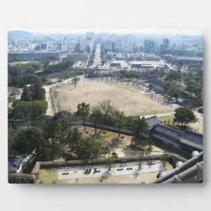 Plaque Photo Himeji, Japon (Vue du château haut)