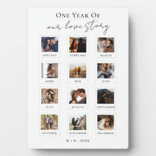Plaque Photo Histoire d'amour de couple moderne Photo d'anniver