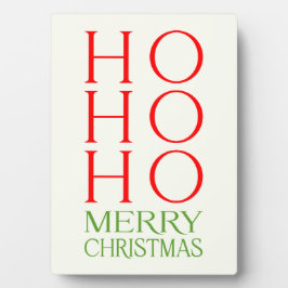 Plaque Photo Ho Ho Ho Merry Christmas