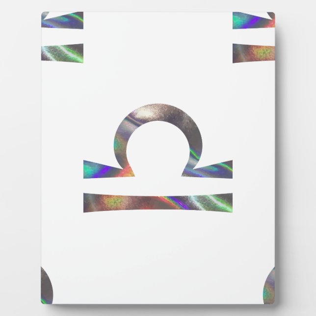 Plaque Photo hologramme Libra (Devant)