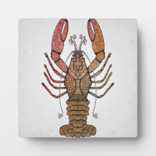 Plaque Photo Homard style