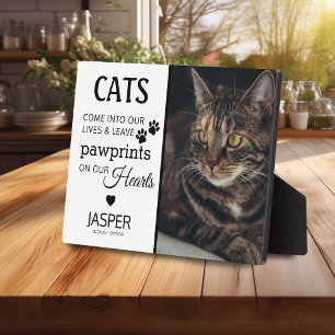 Plaque Photo Hommage aux amoureux des chats Souvenir commémor
