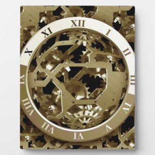 Plaque Photo Horloge des engrenages Bureau Conception Art numér