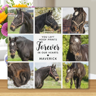 Plaque Photo Horse Memorial Personnalisé 8 Animaux de compagnie