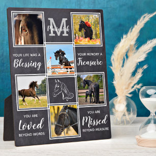 Plaque Photo Horse Memorial Pet Perdre Personnalisé 6 Photo