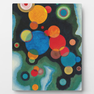Plaque Photo Huile Abstraite de Kandinsky Deepened Impulse sur 