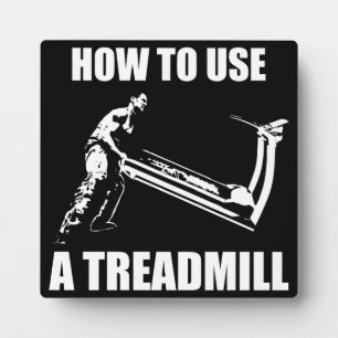 Plaque Photo Humour d'entraînement - Comment utiliser un tapis 