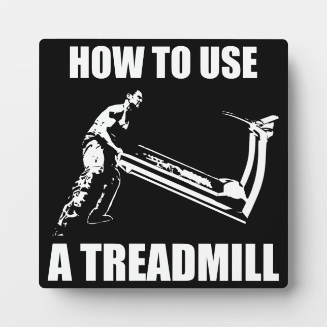 Plaque Photo Humour d'entraînement - Comment utiliser un tapis  (Devant)