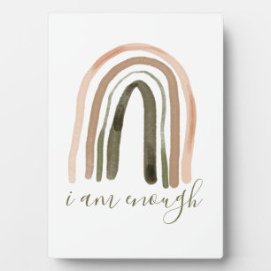 Plaque Photo I Am Enough Inspiring Affirmation