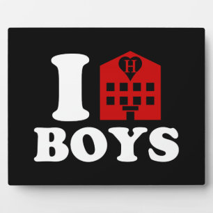 Plaque Photo I Love Hotel Boys