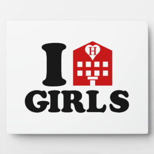 Plaque Photo I Love Hotel Girls