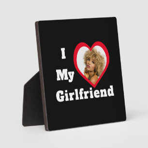 Plaque Photo I Love My Girlfriend Base Photo personnalisée