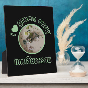 Plaque Photo I Love Thai Green Curry ... Thaïlande