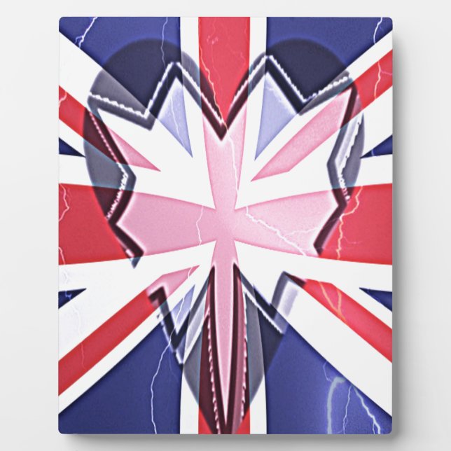 Plaque Photo I Love UK (Devant)
