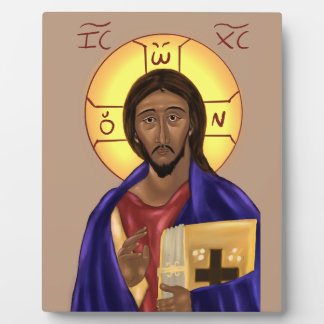 Plaque Photo Icon of Christ