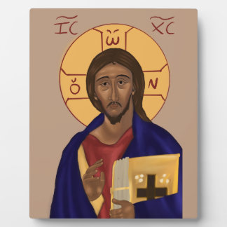Plaque Photo Icon of Christ