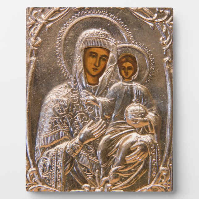 Plaque Photo Icône orthodoxe (Devant)