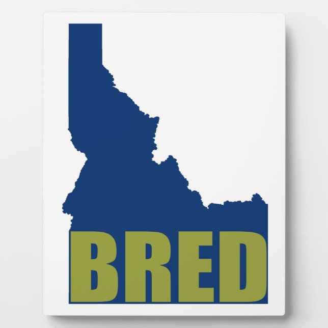 Plaque Photo Idaho Bred (Devant)