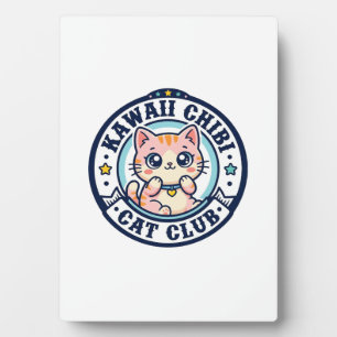 Plaque Photo Idée cadeau maman chat chibi kawaii - Kawaii Chibi