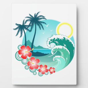 Plaque Photo Île hawaïenne 2