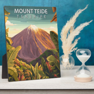 Plaque Photo Îles Canaries du Mont Teide Tenerife