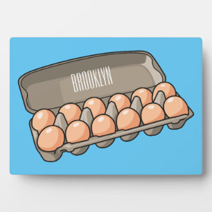 Plaque Photo Illustration de carton d'oeufs