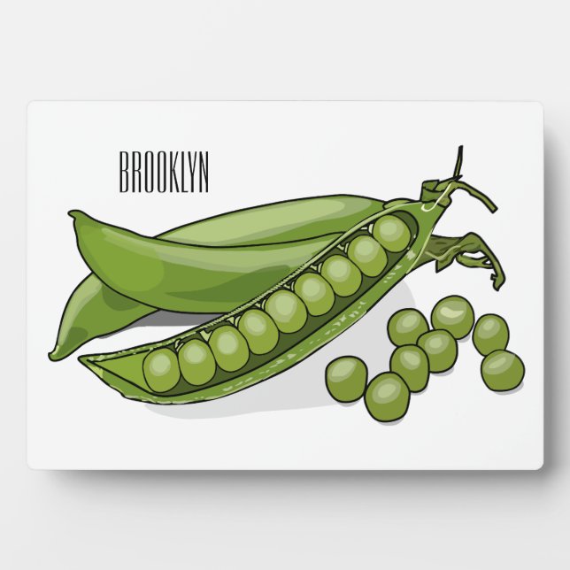 Plaque Photo Illustration de dessin de pois (Devant)