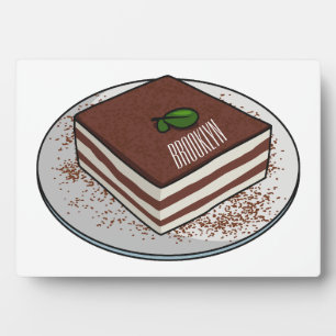 Plaque Photo Illustration de gâteau de Tiramisu