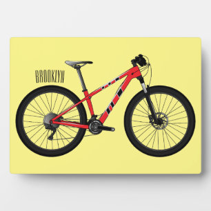 Plaque Photo Illustration de la bande dessinée de vélo