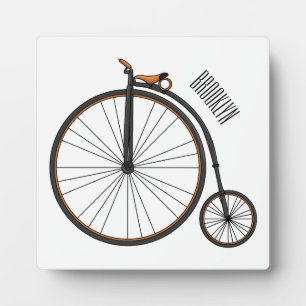 Plaque Photo Illustration de la bande dessinée de vélo à grande