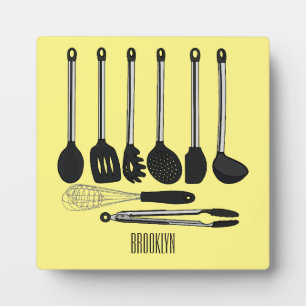 Plaque Photo Illustration de l'ustensile de cuisine