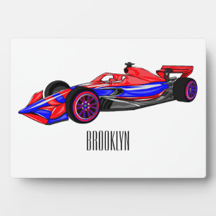 Plaque Photo Illustration de voiture de course professionnelle