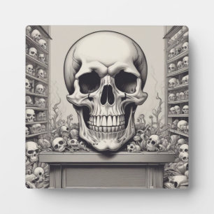 Plaque Photo Illustration du crâne