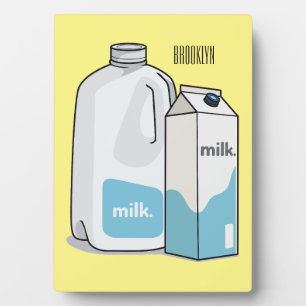 Plaque Photo Illustration du lait