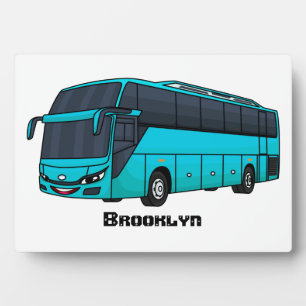 Plaque Photo Illustration d'un autobus à passagers moderne