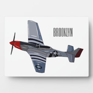 Plaque Photo Illustration d'un avion de chasse-bombardier