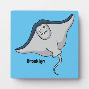 Plaque Photo Illustration d'une caricature de poisson stingray
