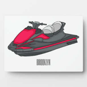Plaque Photo Illustration Jet ski