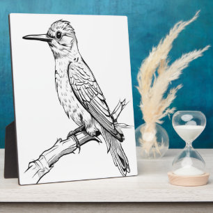 Plaque Photo Illustration minimaliste d'oiseaux