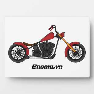 Plaque Photo Illustration motocyclette de style hélicoïdal