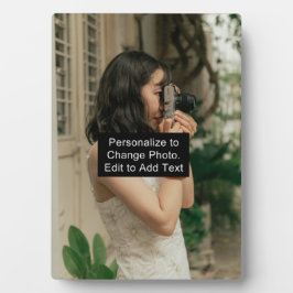 Plaque Photo Image personnalisée Ajouter un nom devis vertical