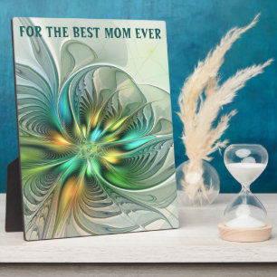 Plaque Photo Imaginaire coloré Fleur Abstraite Fractal Best Mam