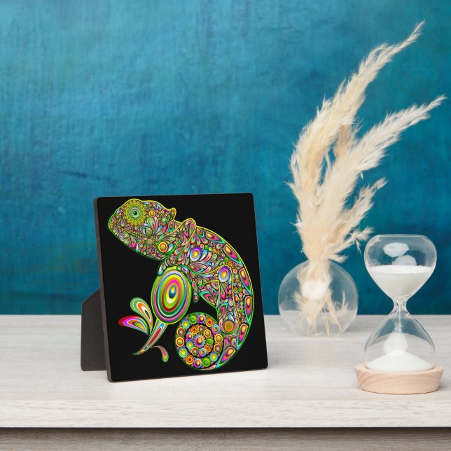 Plaque Photo Imaginaire psychédélique de Chameleon (Insitu)