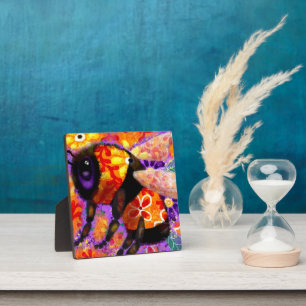 Plaque Photo Impression d'art autonome - Bee Bumble Whimsical