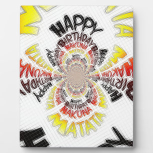 Plaque Photo Imprimer Anniversaire Kaleidoscope