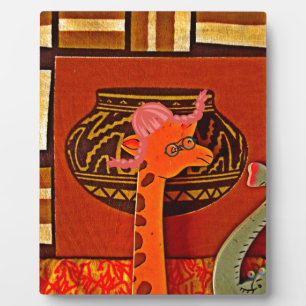 Plaque Photo Imprimer Casquette Giraffe