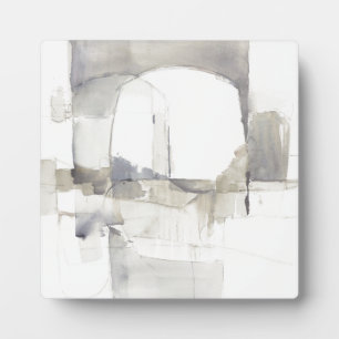 Plaque Photo Improvisation I Gray Abstract Print